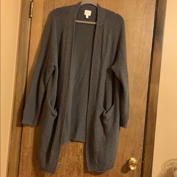 long cozy cardigan